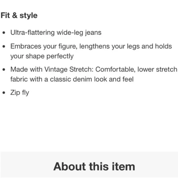 LEVIS Jeans Wide Leg NWT High Rise 728 Premium Woodstock Dark Wash Blue Size 27 - Picture 16 of 16